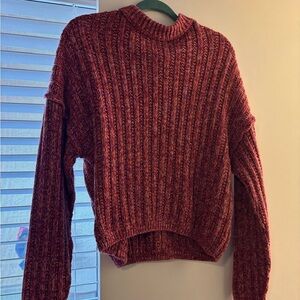 Universal Thread Maroon Ribbed Sweater